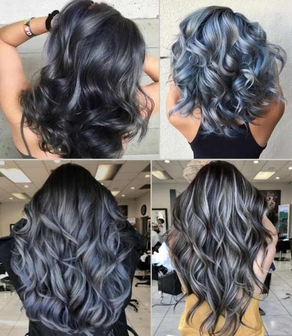 44 tons de cabelo cacheado platinado