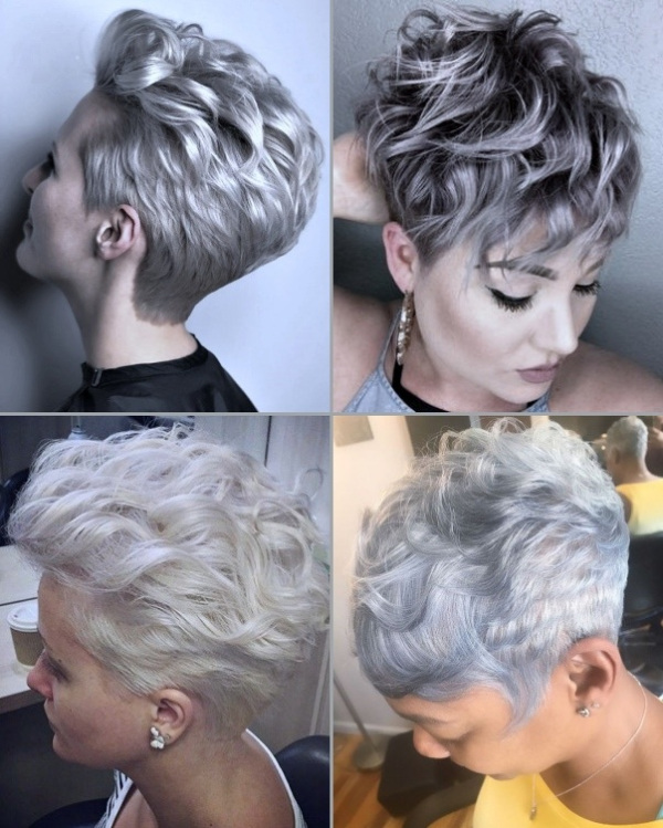 44 tons de cabelo cacheado platinado