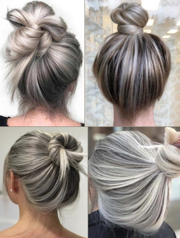 Bem na foto: 54 Inspirações para cabelos com tons prateados lisos