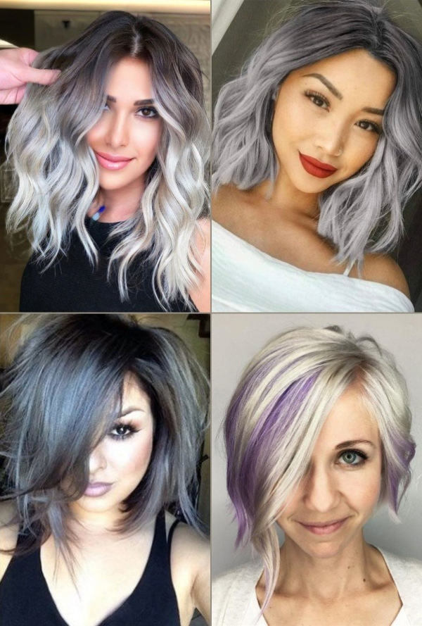 Bem na foto: 54 Inspirações para cabelos com tons prateados lisos