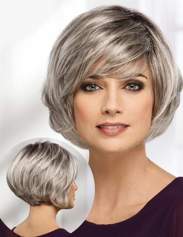 Bem na Foto: Corte para cabelos grisalhos ou brancos lisos