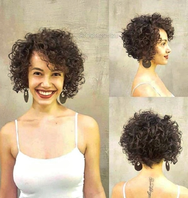 Bem na Foto: +19 Ideias de corte para cabelos curtos cacheados