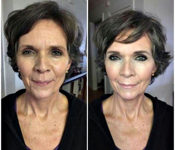 Fique linda: Maquiagem para senhoras antes e depois