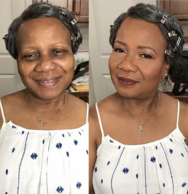 Fique linda: Maquiagem para senhoras antes e depois