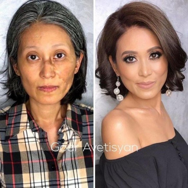 Fique linda: Maquiagem para senhoras antes e depois