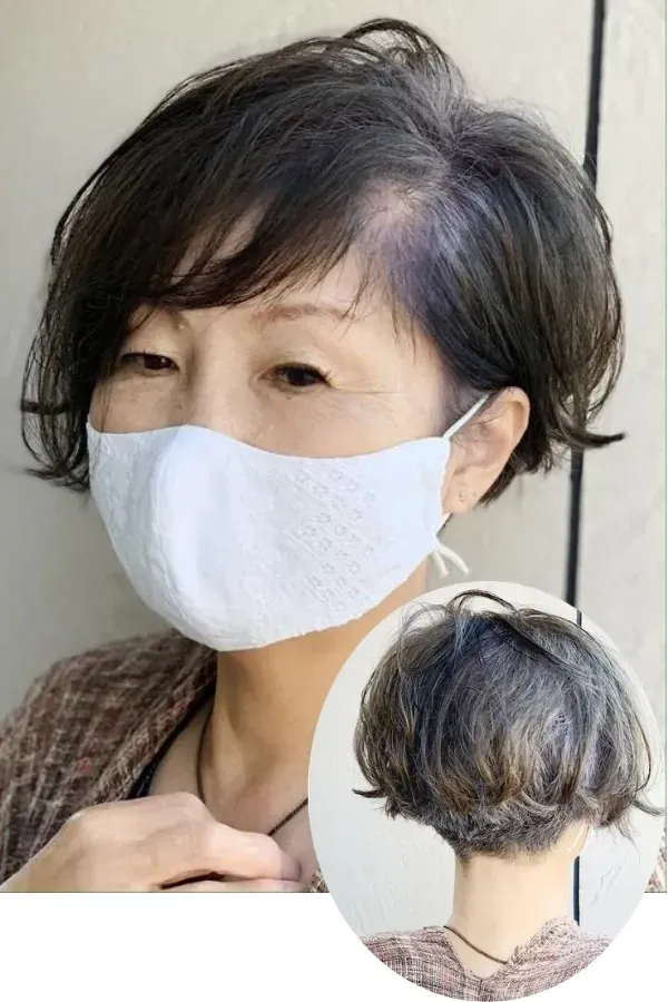 Corte de cabelo curto para senhoras orientais