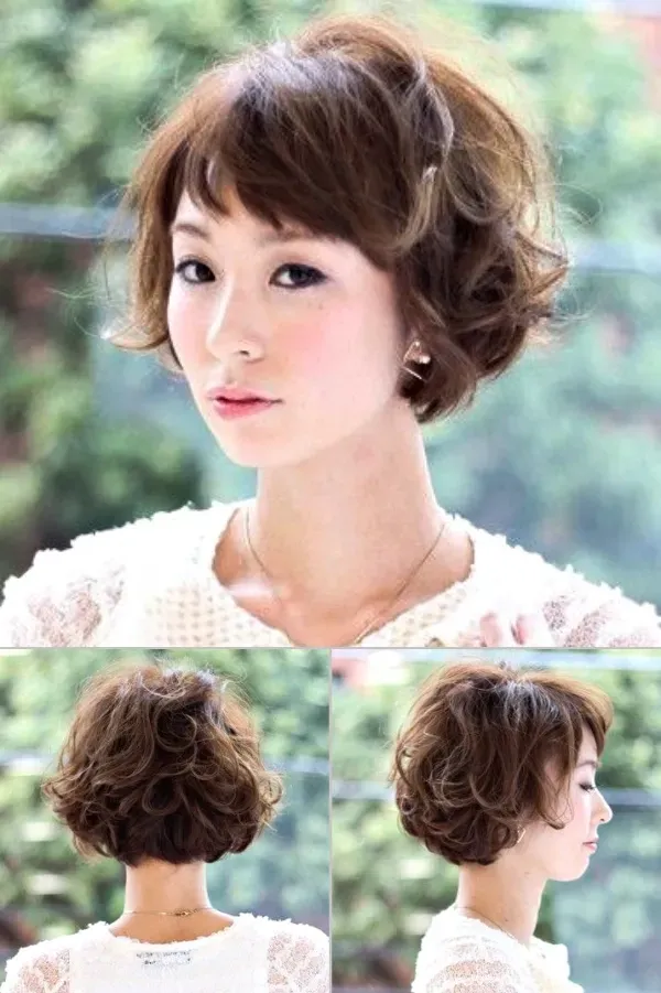 Corte de cabelo curto para senhoras orientais