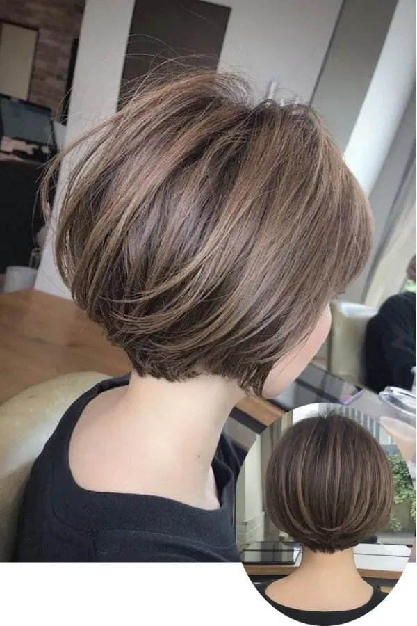 Corte de cabelo curto para senhoras orientais
