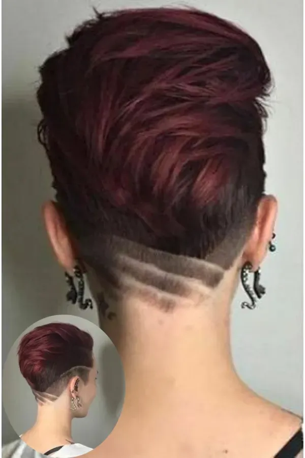 14 inspirações de corte de cabelo com hair tattoo feminino