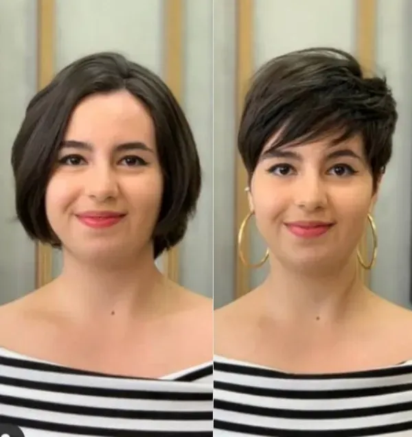 Bem na foto: Corte curto para cabelos volumosos para senhoras