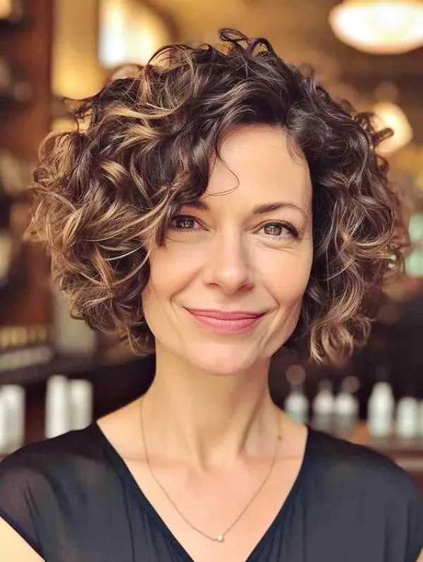 Elegância em Cachos: Cortes de Cabelo Cacheado para Mulheres Maduras