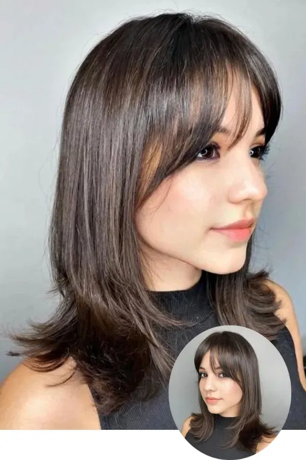 Corte de Cabelo Médio com Franja: O Segredo para um Look Versátil e Elegante