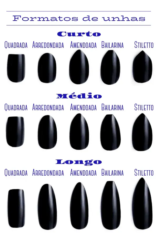 Formatos de Unhas - Qual é o Seu Preferido?