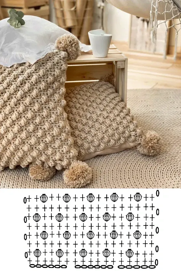 Crochê na Decoração: Lindos Modelos de Capas de Almofadas com Gráficos