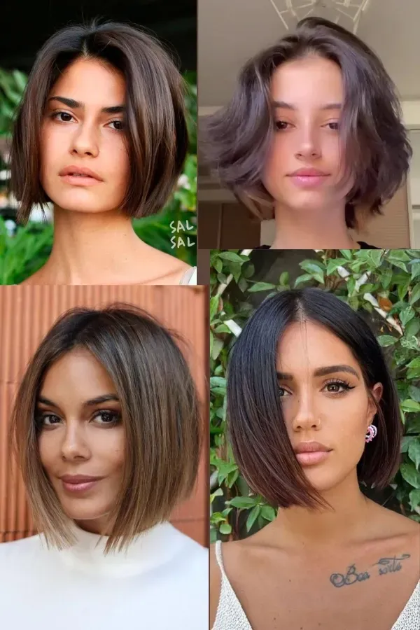 Bem na Foto: 70 Cortes Modernos Femininos para Cabelos Lisos  Bob Blunt