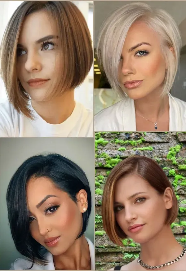 Bem na Foto: 70 Cortes Modernos Femininos para Cabelos Lisos  Bob Angular