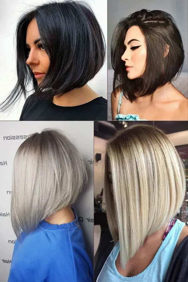 Bem na Foto: 70 Cortes Modernos Femininos para Cabelos Lisos  Bob Angular
