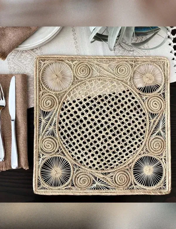 Artesanato Moderno: Belos modelos de sousplat em cestaria