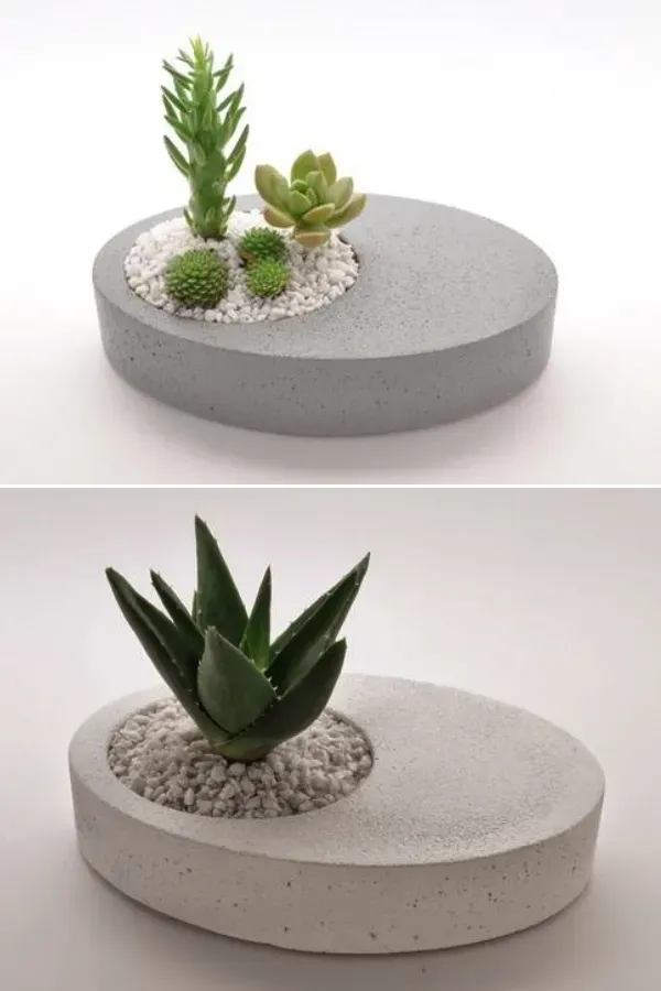 Como fazer seus próprios vasos decorativos de cimento