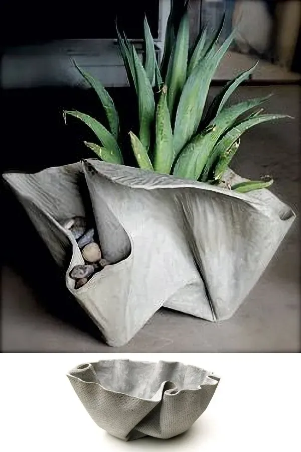 Como fazer seus próprios vasos decorativos de cimento