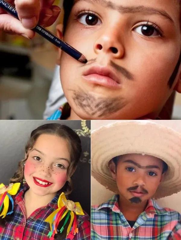 Ideias de Maquiagem para Festa Junina: Crianças e Adultos