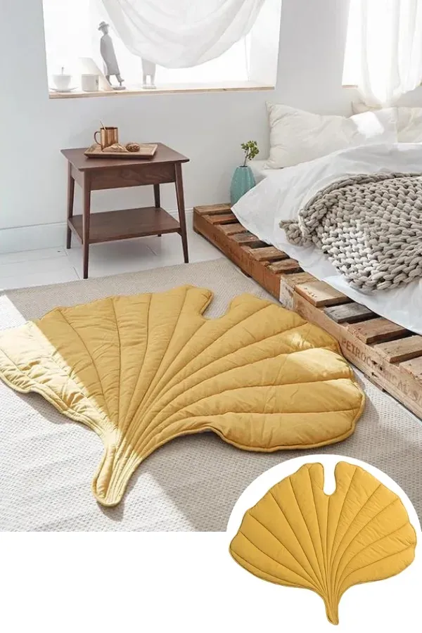 Tapetes artesanais de folhas: aconchego e beleza na decoração