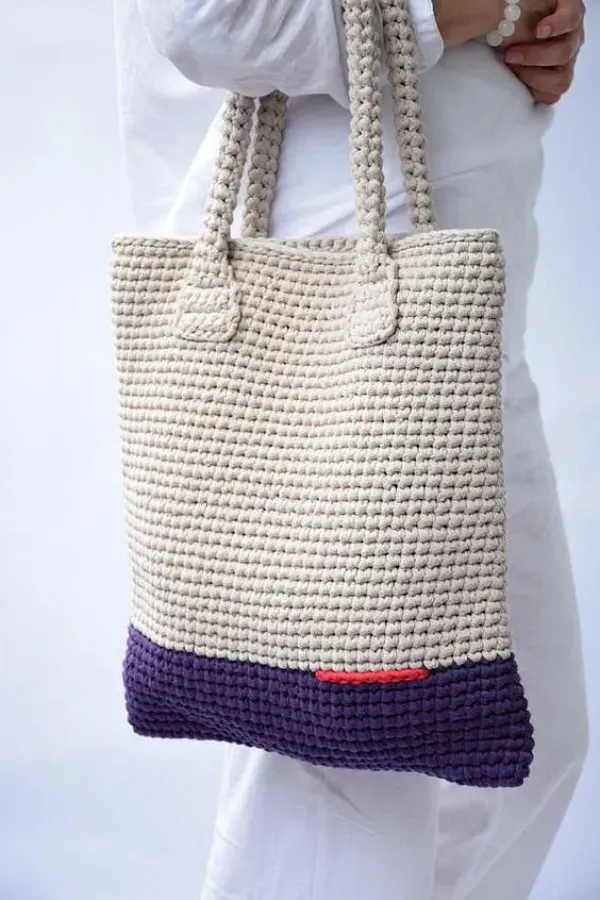 Modelos de bolsa bag de crochê com ponto baixo