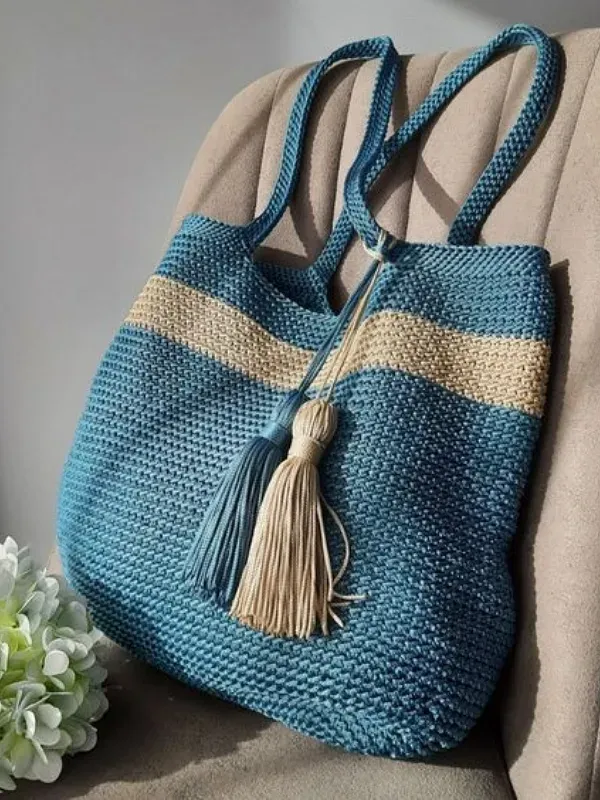 Modelos de bolsa bag de crochê com ponto baixo
