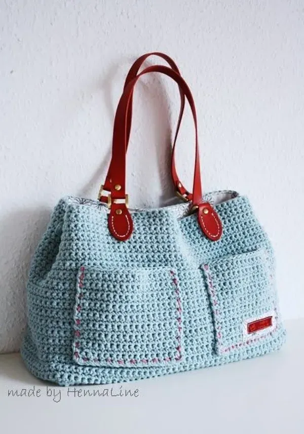 Modelos de bolsa bag de crochê com ponto baixo