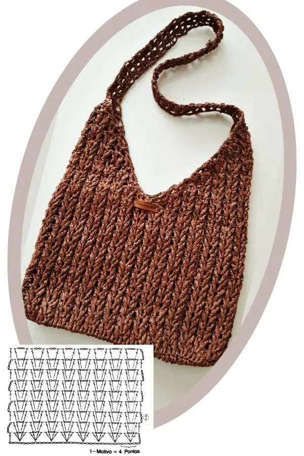Artesanato na Moda: Bolsas de ráfia de crochê para usar no dia a dia