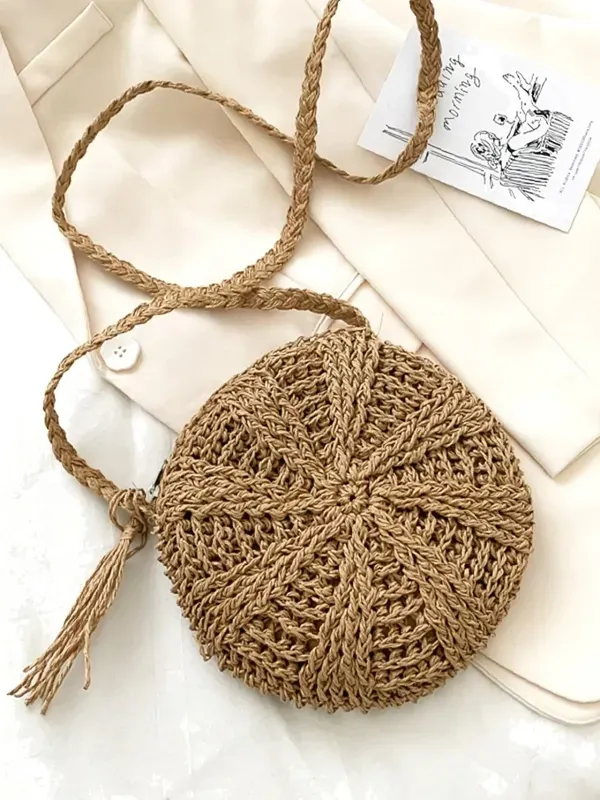 Artesanato na Moda: Bolsas pequenas de ráfia em crochê
