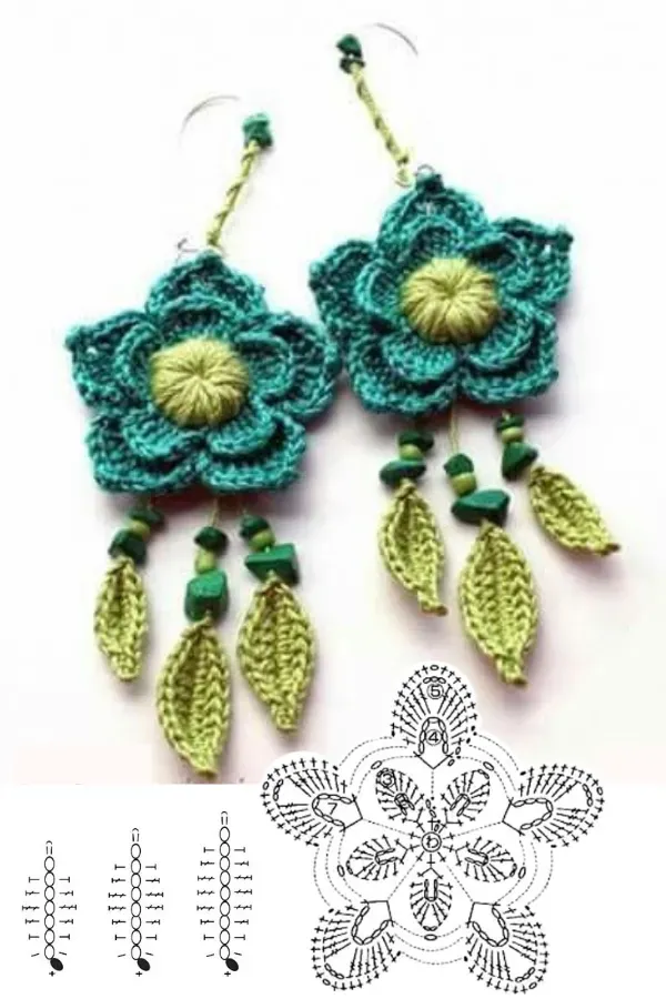 Modelos incríveis de brincos de crochê para você se inspirar!