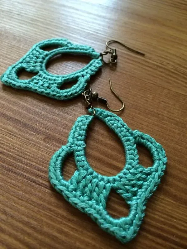 Lindos modelos de brincos de crochê fáceis de fazer e de vender