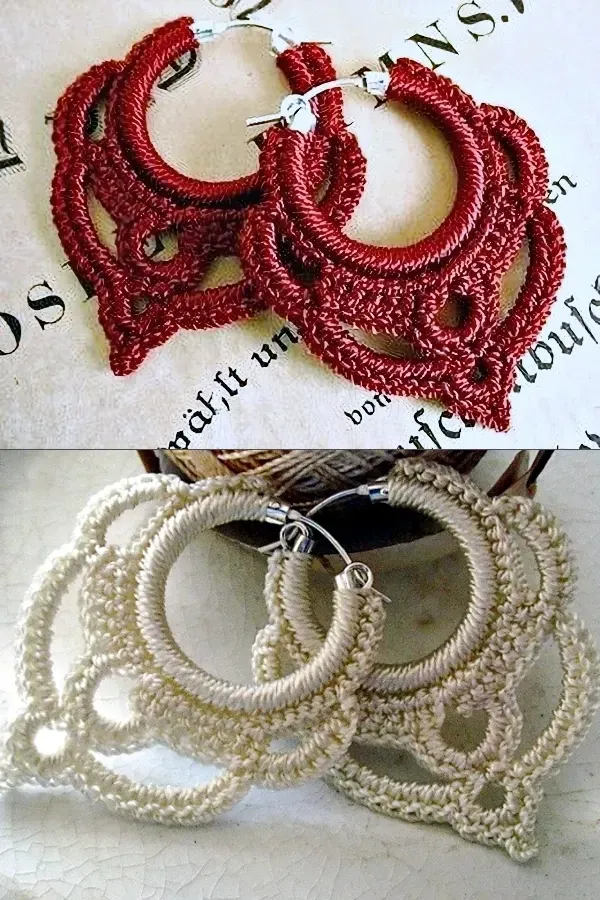 Lindos modelos de brincos de crochê fáceis de fazer e de vender