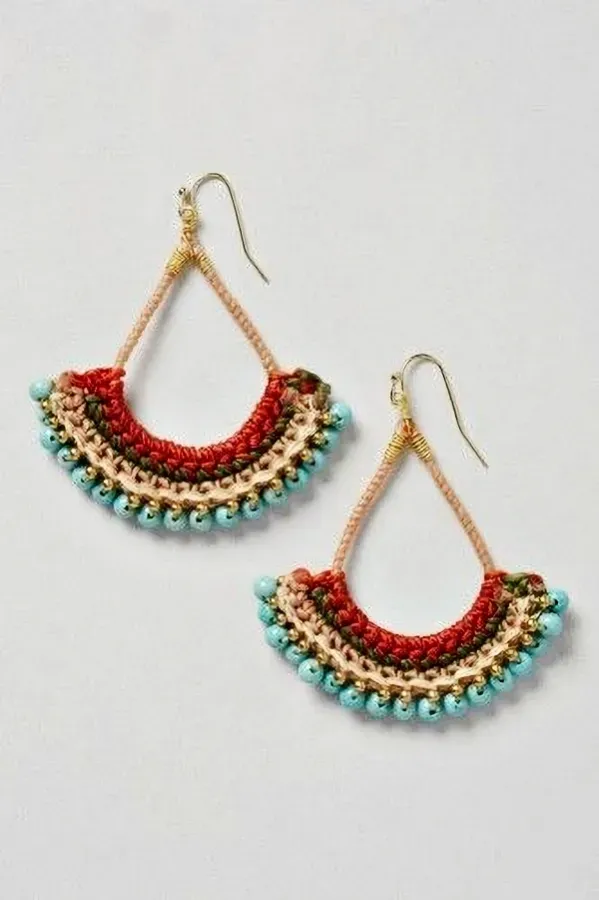 Lindos modelos de brincos de crochê fáceis de fazer e de vender