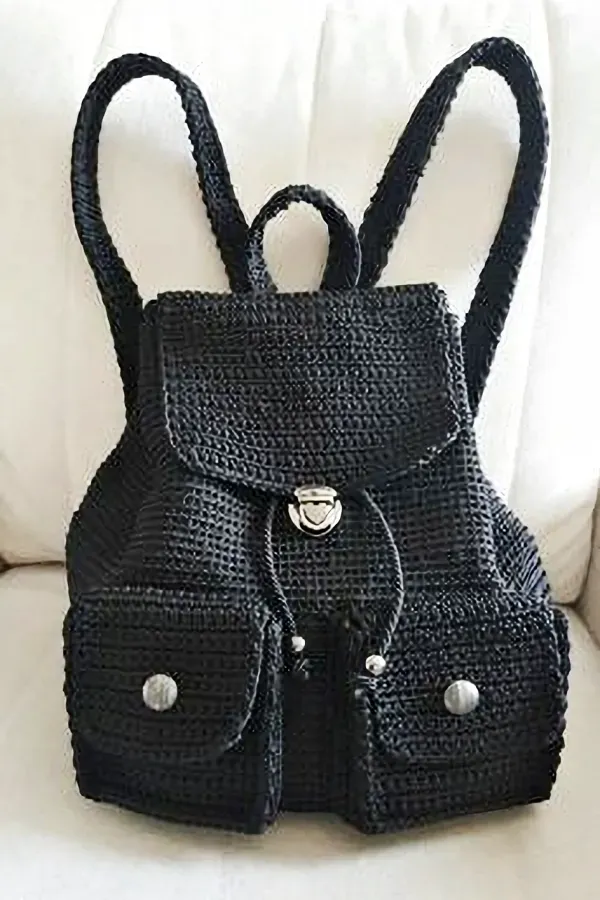 15 Lindos modelos de mochilas de crochê com ponto baixo