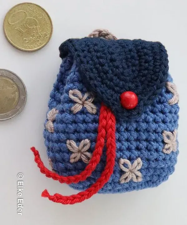15 Lindos modelos de mochilas de crochê com ponto baixo