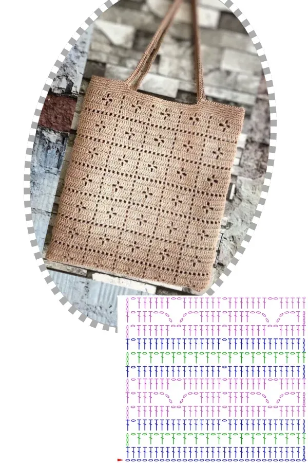 Bolsas de crochê com ponto aranha: lindas e versáteis