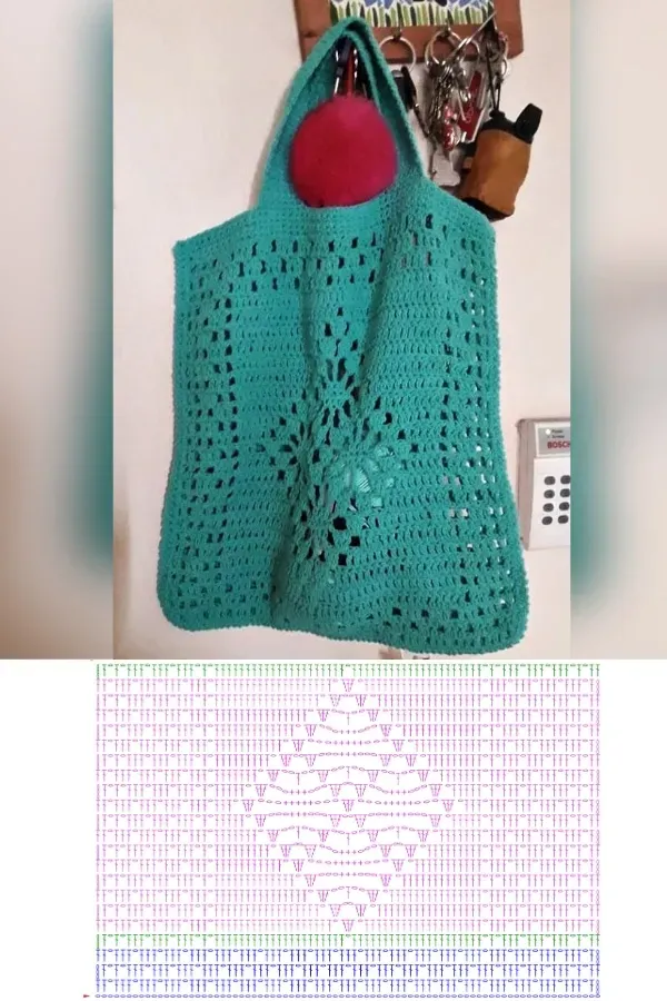 Bolsas de crochê com ponto aranha: lindas e versáteis