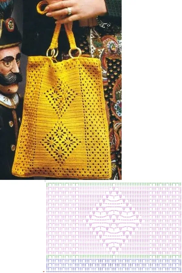 Bolsas de crochê com ponto aranha: lindas e versáteis
