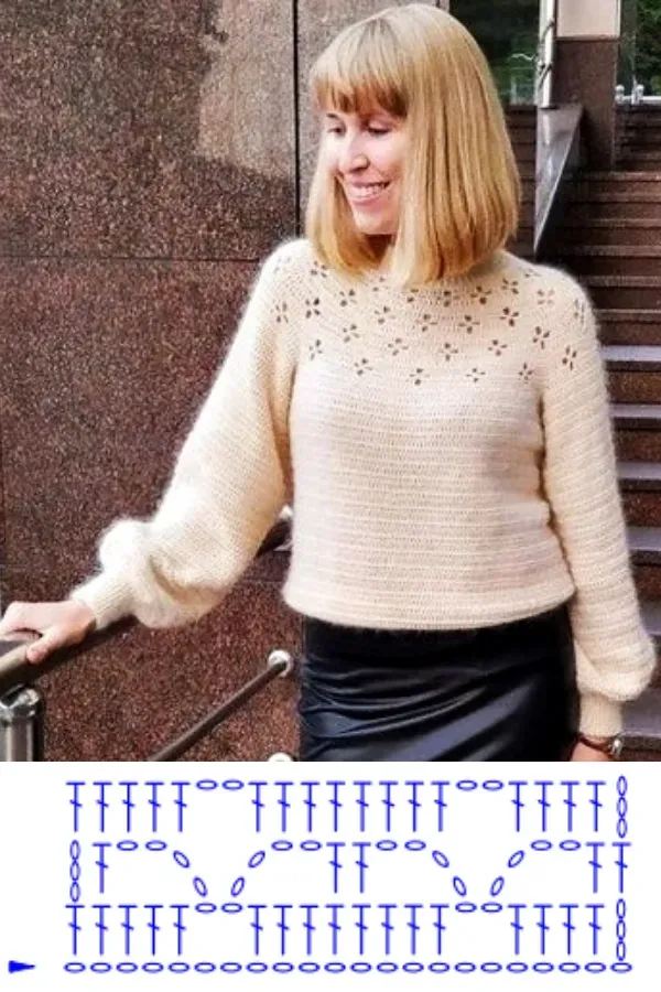 Lindos modelos de blusa de crochê com o ponto aranha +gráficos