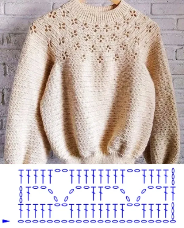 Lindos modelos de blusa de crochê com o ponto aranha +gráficos
