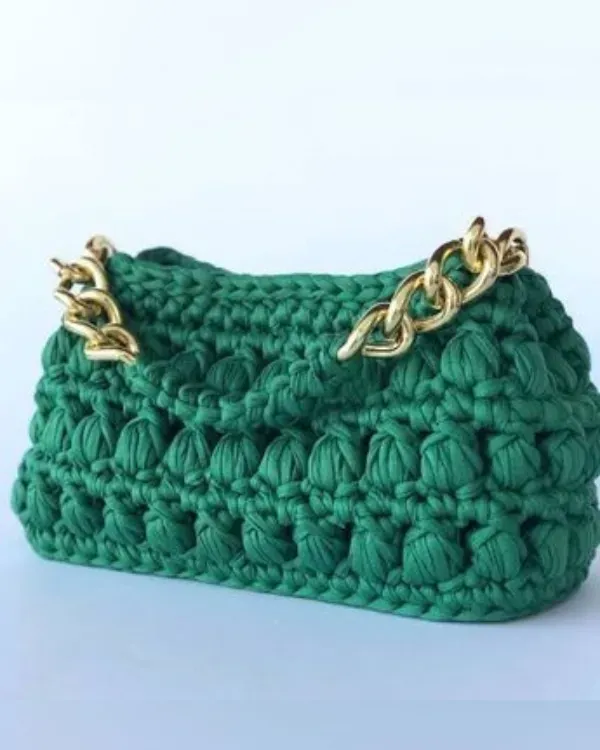 14 Modelos de bolsas em crochê feitos com fio de malha