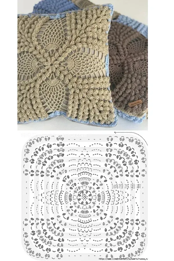 Almofadas em crochê com gráficos: inspire-se com esses 10 modelos maravilhosos