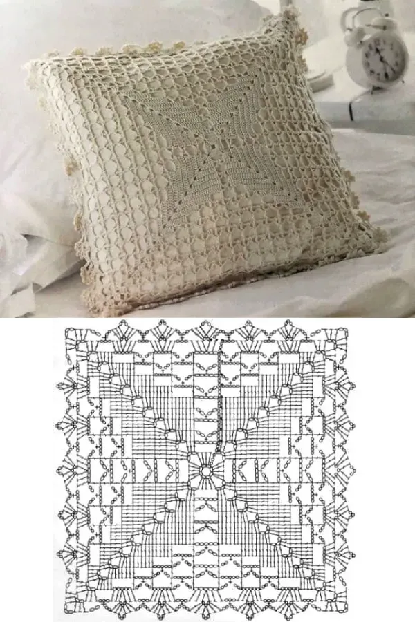 Almofadas em crochê com gráficos: inspire-se com esses 10 modelos maravilhosos