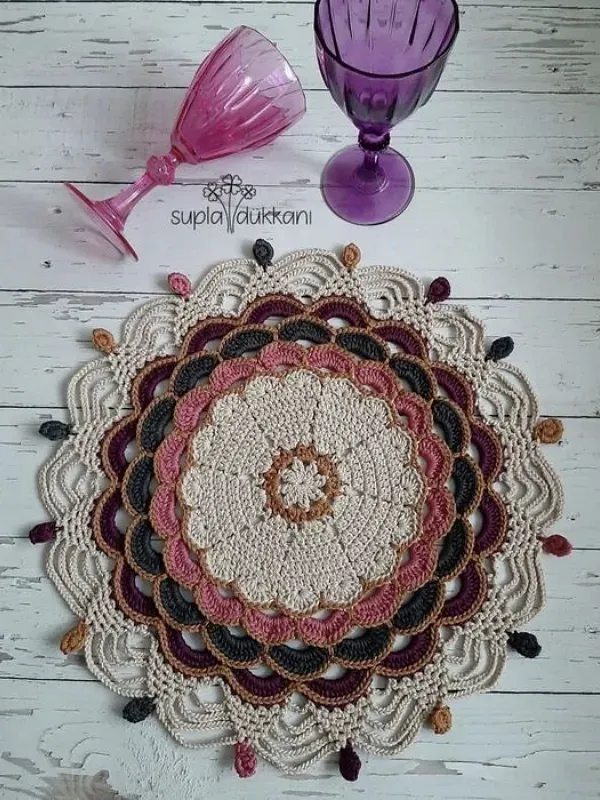 Sousplat de crochê: Colocando estilo e elegância à mesa