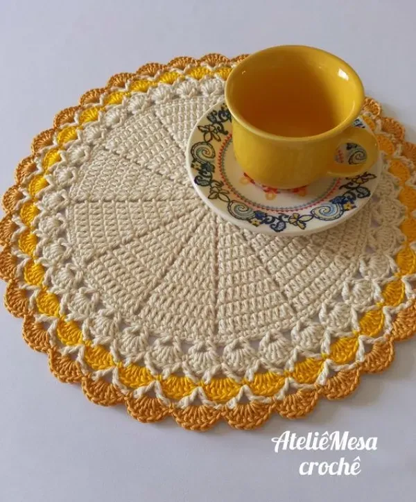 Sousplat de crochê: Colocando estilo e elegância à mesa