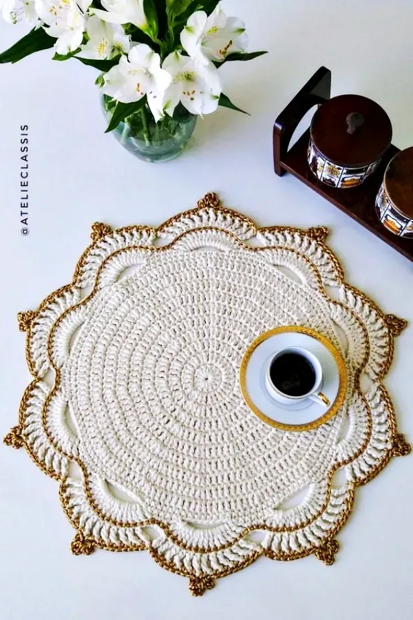 Sousplat de crochê: Colocando estilo e elegância à mesa