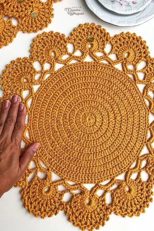 Sousplat de crochê: Colocando estilo e elegância à mesa