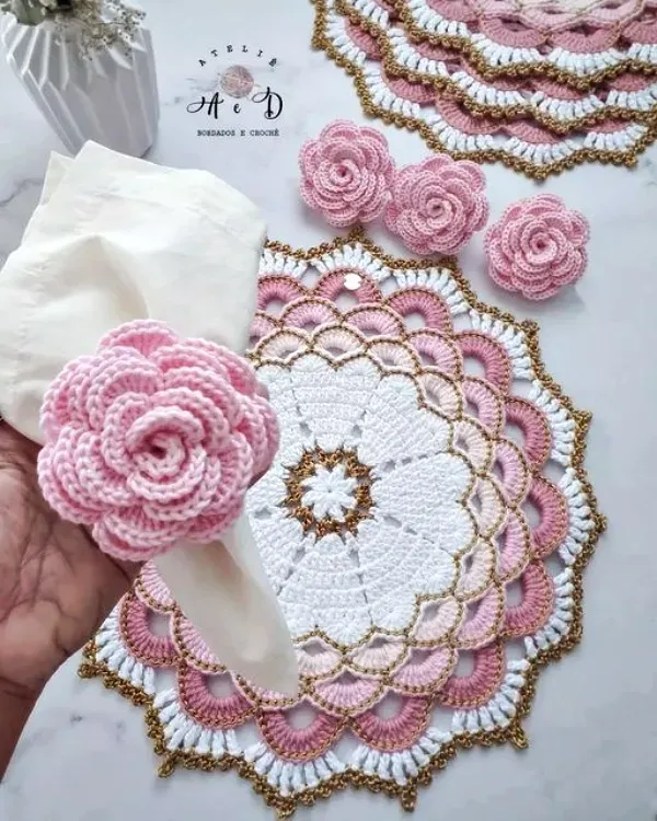 Sousplat de Crochê Moderno: Detalhes que Fazem a Diferença na Decoração